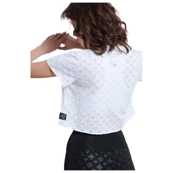 Bodytalk Γυναικεία κοντομάνικη μπλούζα crop One World